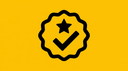 Verified vendor badge checkmark icon