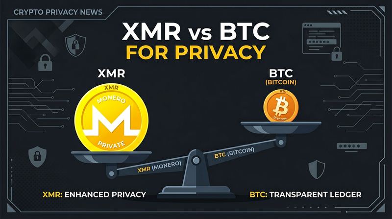 XMR vs BTC privacy comparison
